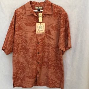 Tommy Bahama Mens Tryst in the Mist Silk Shirt NWT